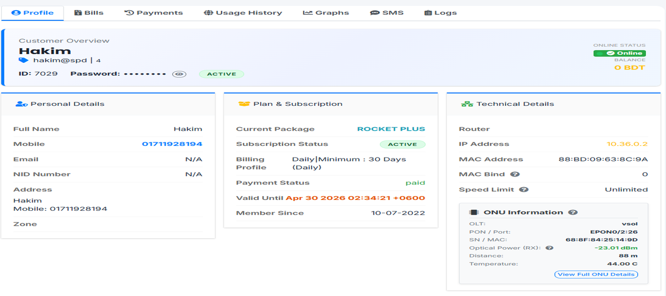 Corporate Customer Management
