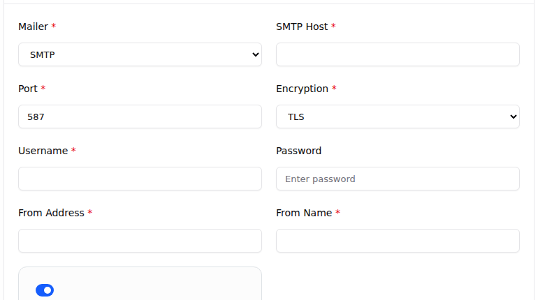 ISPbills Email Settings